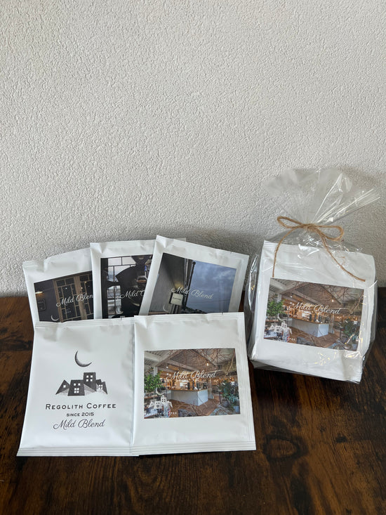 Home roasted drip bag coffee Mild roast Blend 5 pieces set